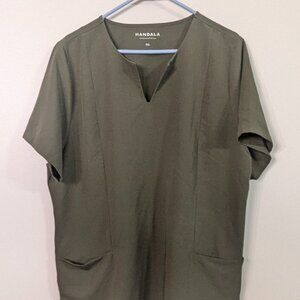 Mandala Scrub Top 2XL